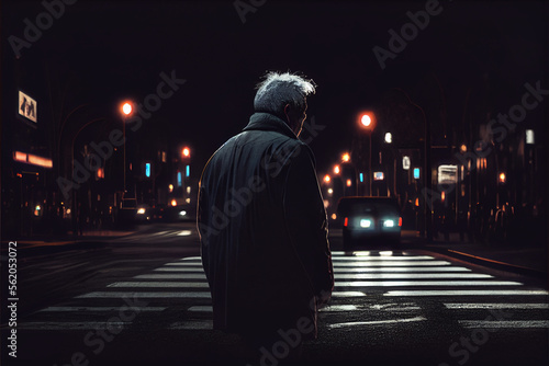 man alone to night