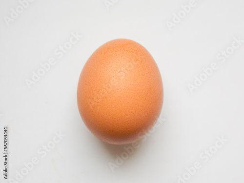 Isolated chicken egg on a white background