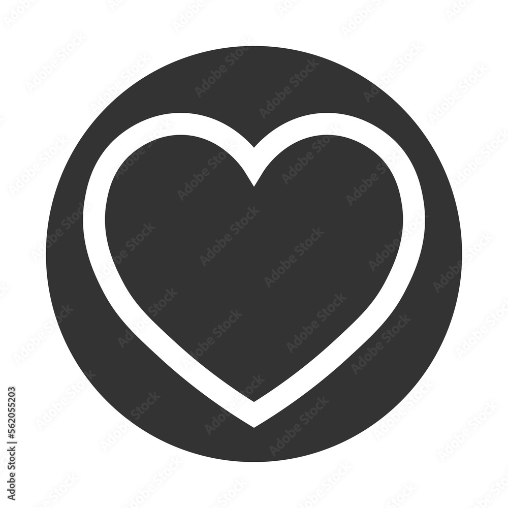 Simple illustration of heart icon for St. Valentines Day Simple illustration of heart icon for St. Valentines Day