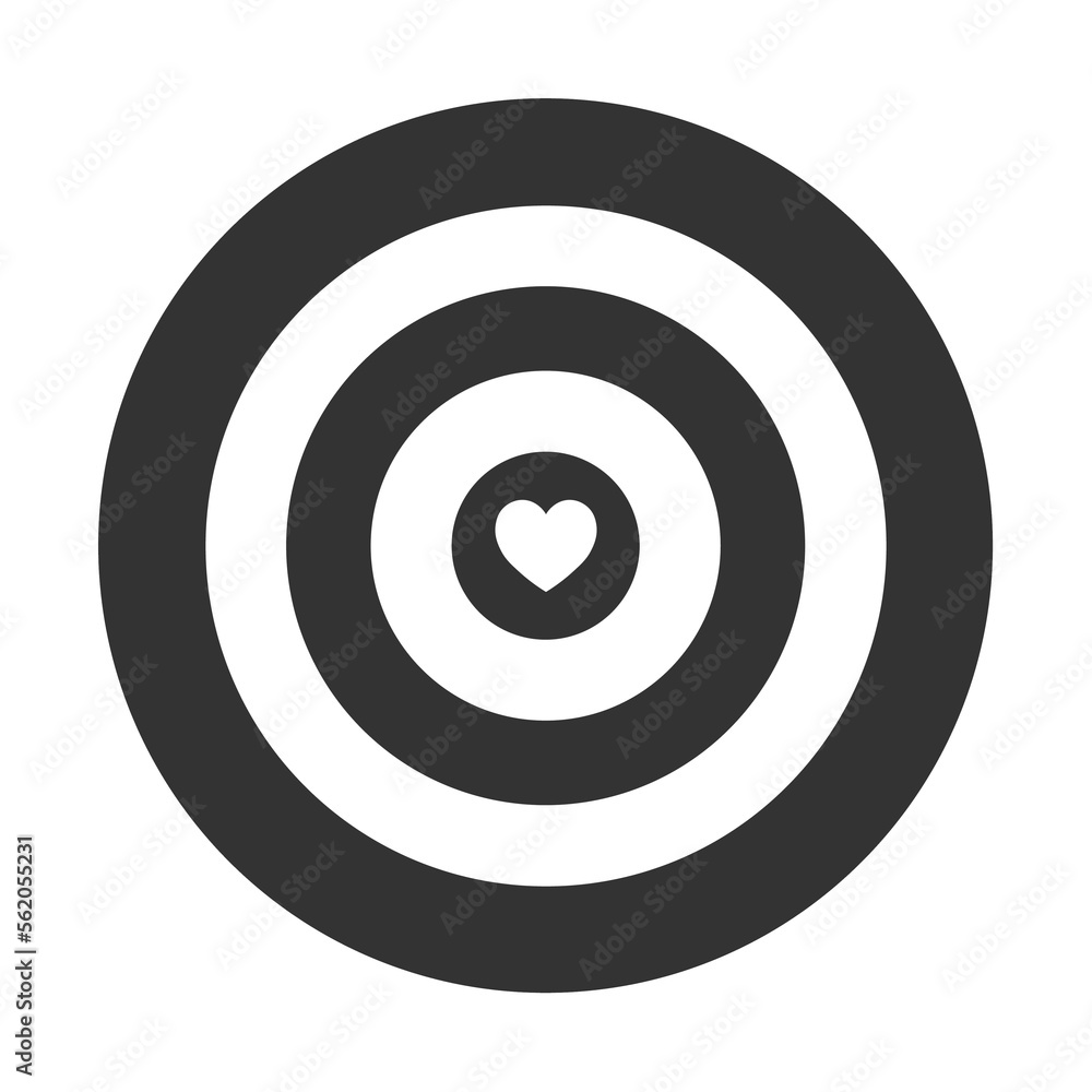 Simple illustration of heart icon for St. Valentines Day Simple illustration of heart icon for St. Valentines Day