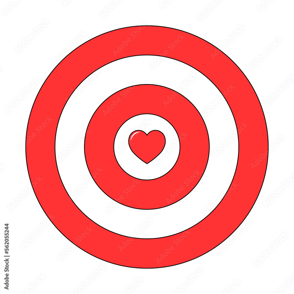Simple illustration of heart icon for St. Valentines Day Simple illustration of heart icon for St. Valentines Day