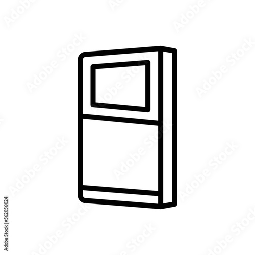 Black line icon for paperbacks