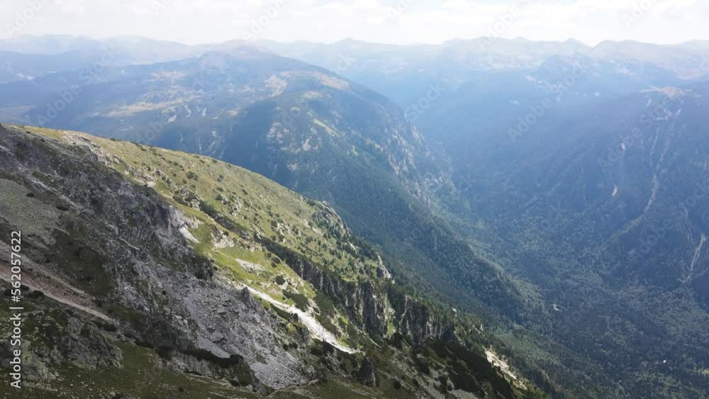 Aerial summer view of Rila Mountain around Lovnitsa peak, Bulgaria Aerial summer view of Rila Mountain around Lovnitsa peak, Bulgaria