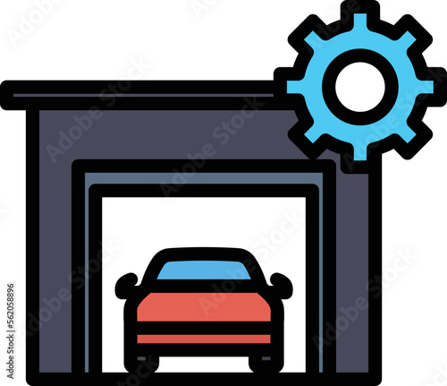 Car Service Vector Icon
