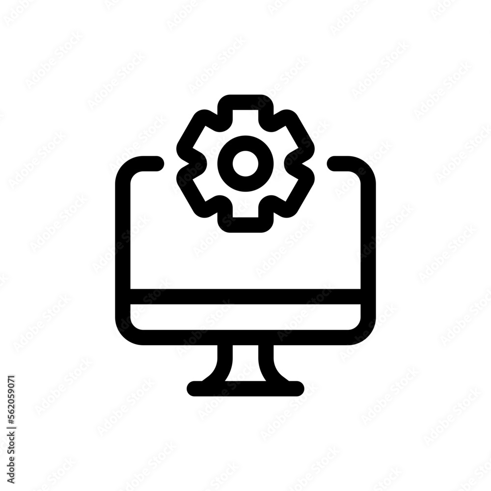 setup line icon setup line icon