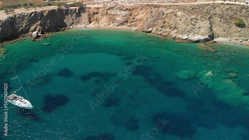 Vitsentzou and Pountaki beaches of Folegandros island, Greece