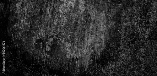 Black concrete wall rough stone texture rough background, dark concrete floor or old grungy cement background.