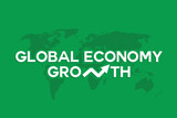 Global economy growth design vector