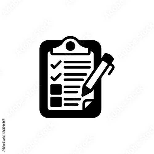 Task List icon in vector. Logotype