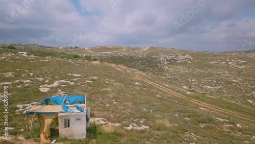 Aerial of Israeli Landscape at West Bank Efrat 004 photo