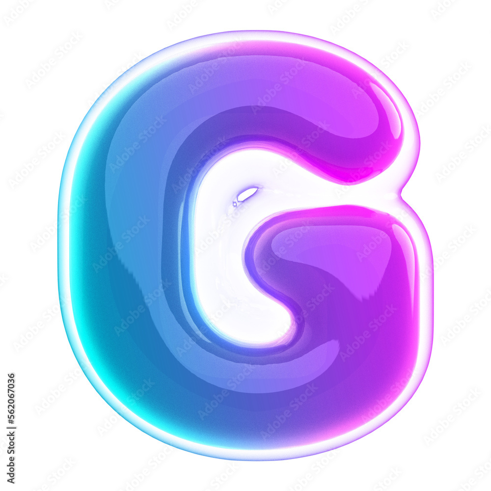 3D Letter G Gradient With Generative AI 3D Letter G Gradient With Generative AI