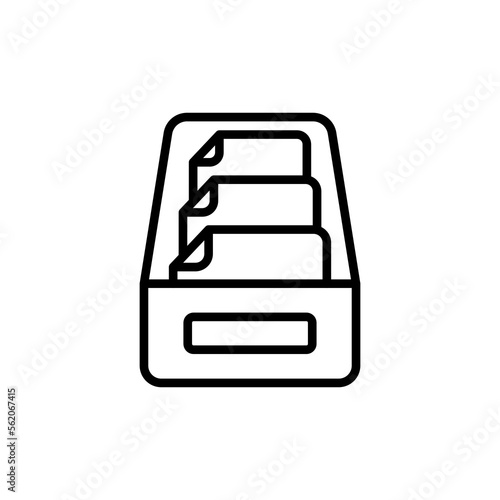 Project Inbox icon in vector. Logotype