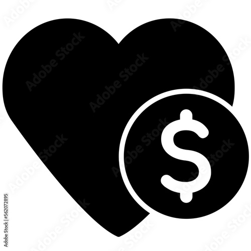 Amor por el dinero. Desear dólares.