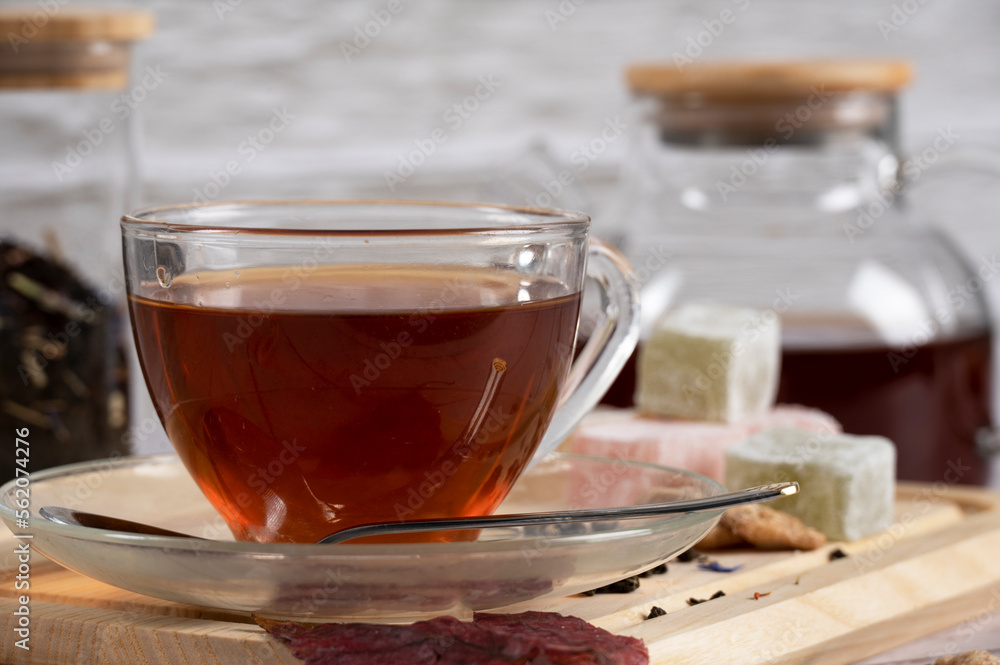 Morning tea and Turkish Delight on the table in the kitchen
Morning tea and Turkish Delight on the table in the kitchen