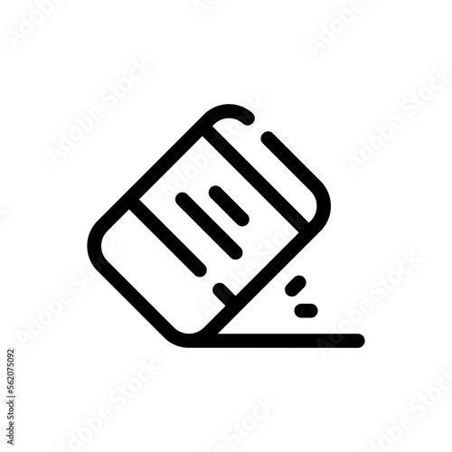 eraser line icon