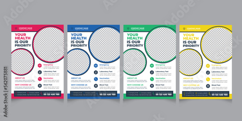 Medical and Healthcare Flyer Design template