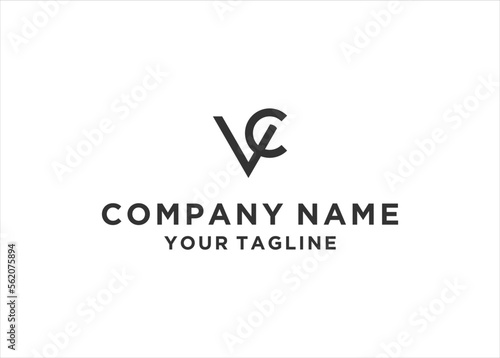 initial Letter VC Logo Design Vector	
