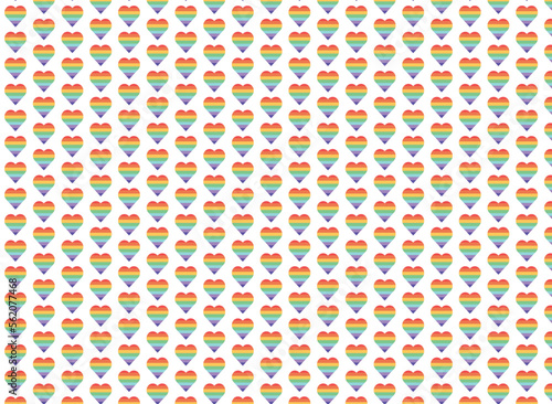 pastel rainbow heart wallpaper pattern.
