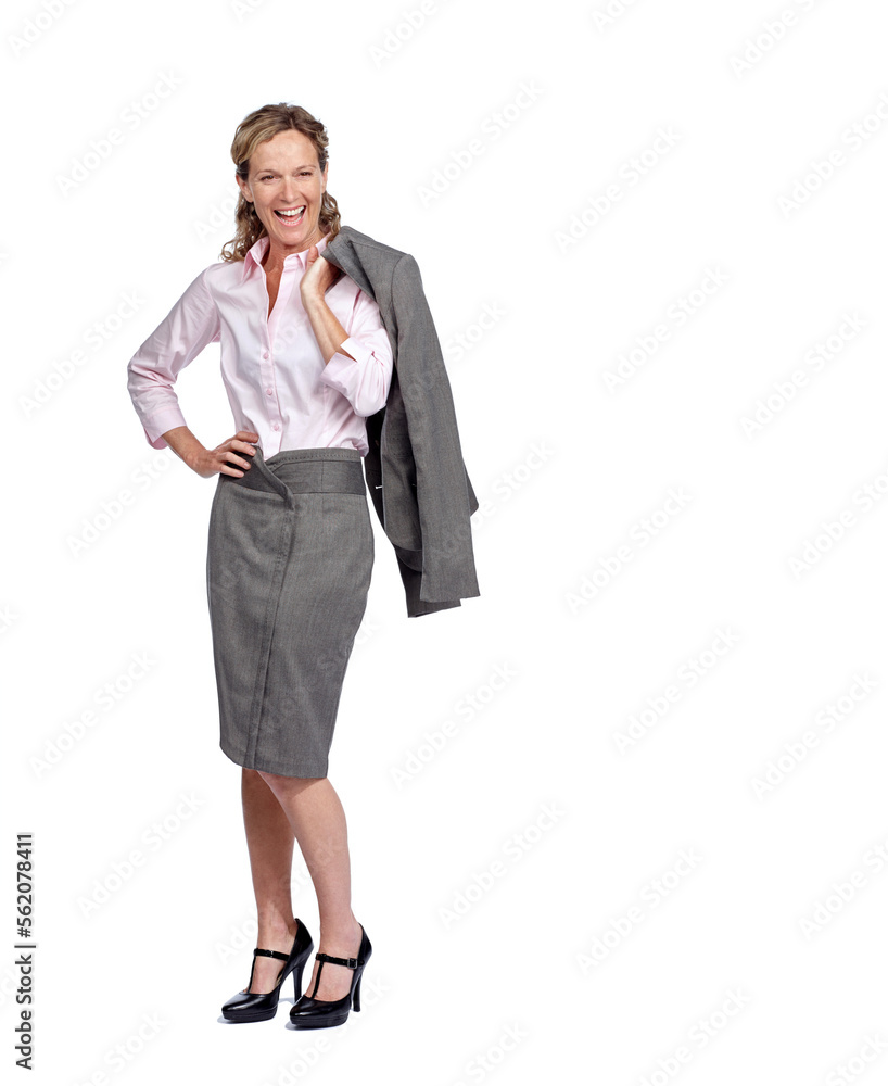 Business woman leadership, success and lawyer, smile with vision and portrait isolated on white background. Career, corporate legal employee and professional mockup, female attorney and law advocate Business woman leadership, success and lawyer, smile with vision and portrait isolated on white background. Career, corporate legal employee and professional mockup, female attorney and law advocate