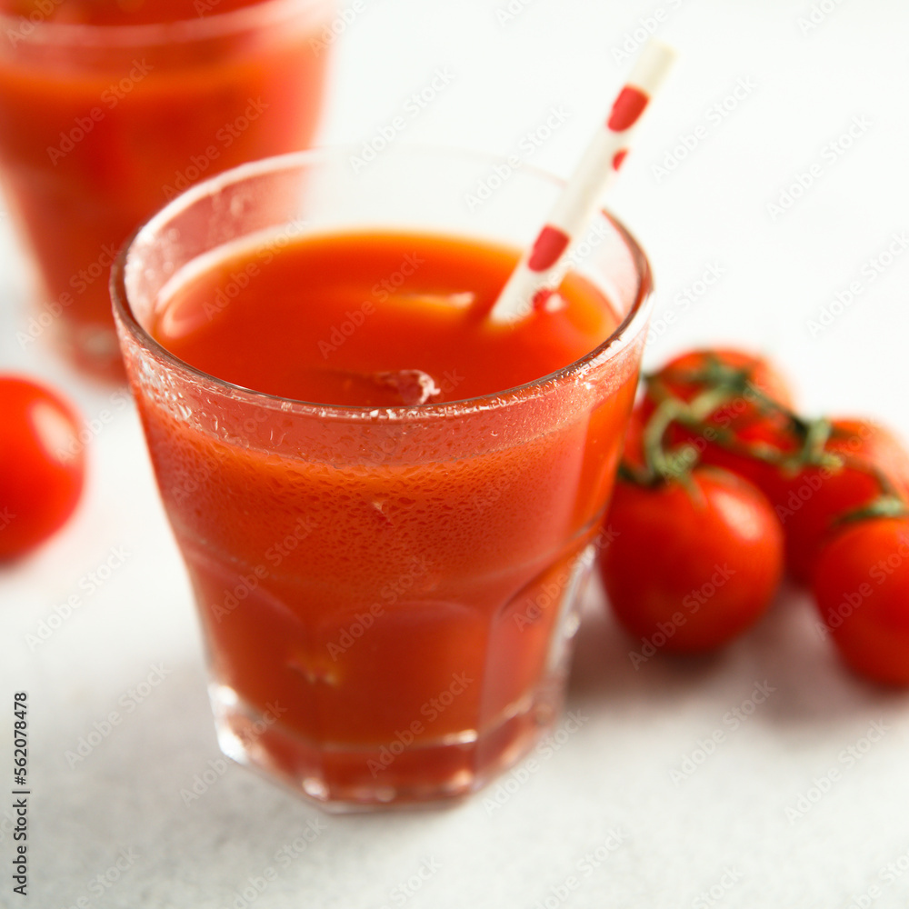 Refreshing tomato juice or cocktail Refreshing tomato juice or cocktail