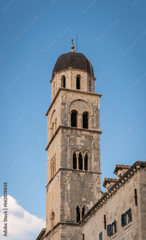 Bell Tower in Dubrovnik Old City, Croatia