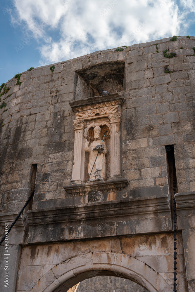 Fototapeta premium Dubrovnik City Gate Detail, Croatia