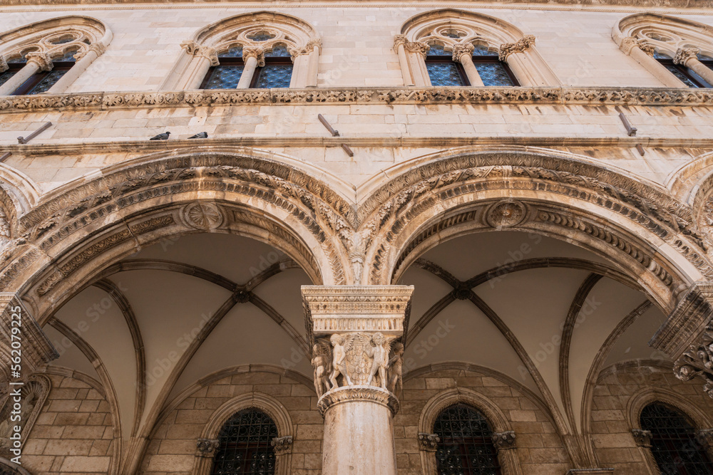 Architecture in Dubrovnik Old City, Croatia