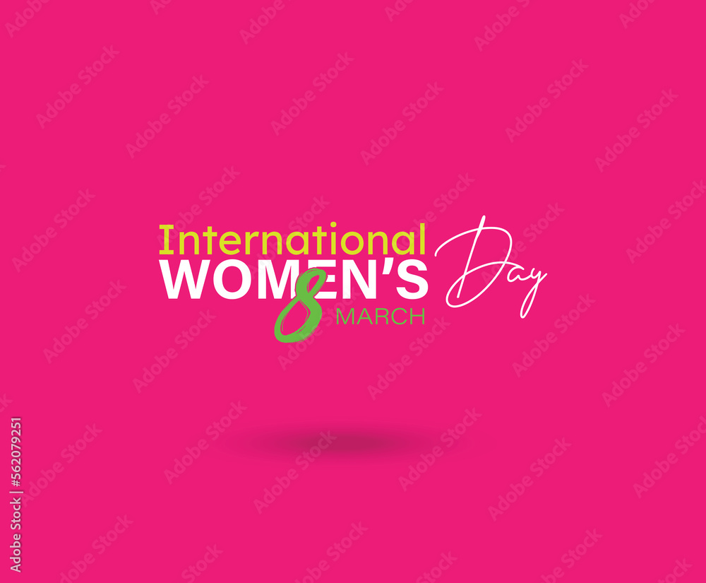 International womens day vector template design