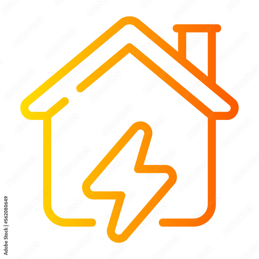 power housing gradient icon power housing gradient icon