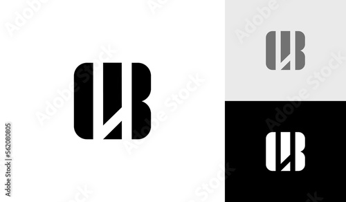 Letter LB monogram logo design vector