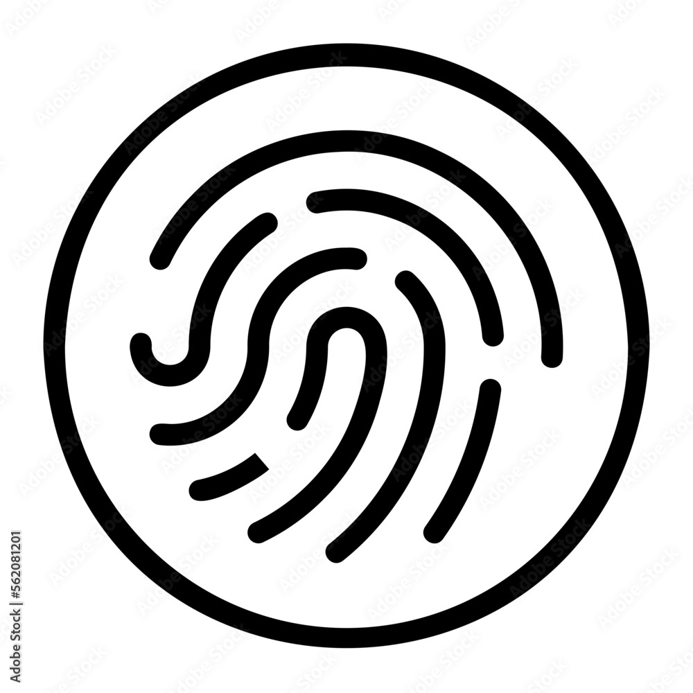 finger scan line icon finger scan line icon