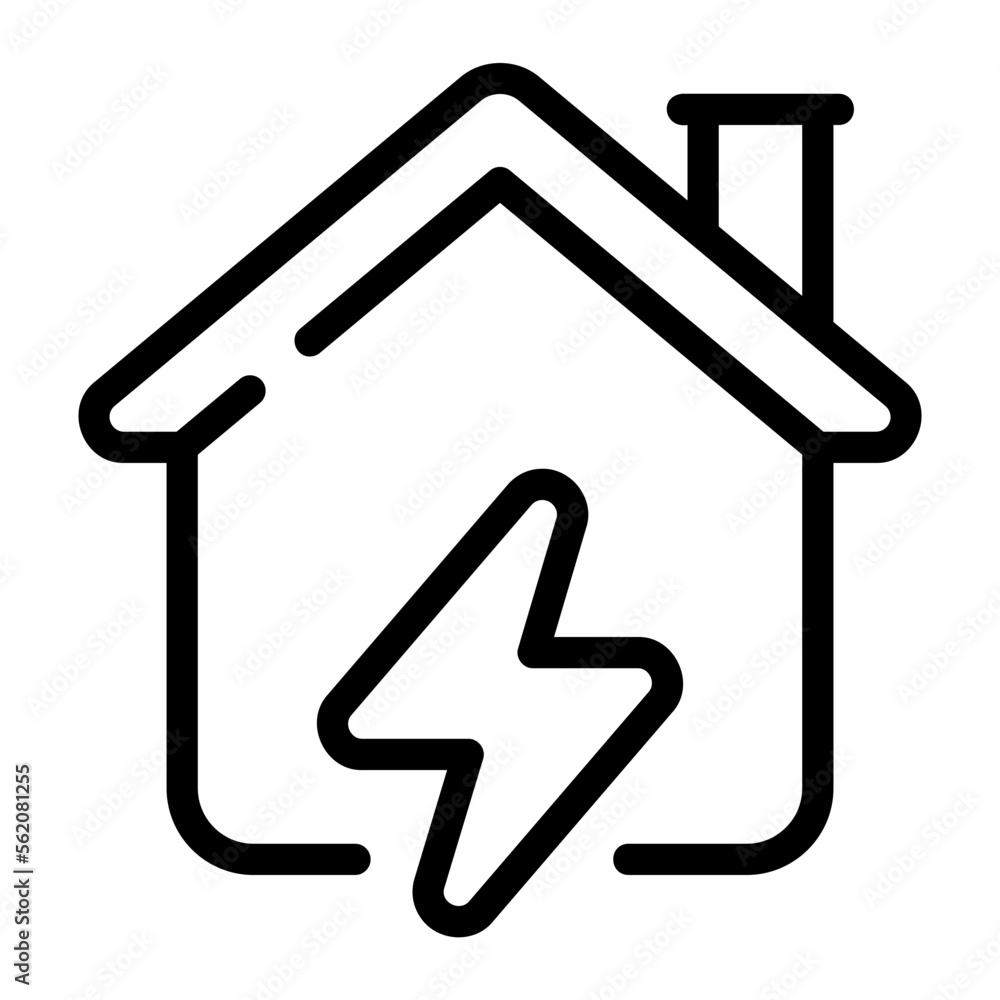 power housing line icon power housing line icon