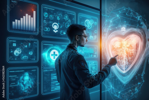 internet network security technologies cybersecurity and privacy ideas for data protection Businessman using virtual screen interfaces to secure sensitive data on a galagraphic display. AI