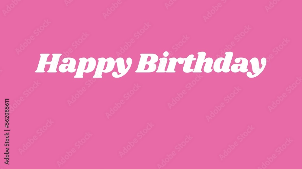 Happy Birthday Day wish with pink background