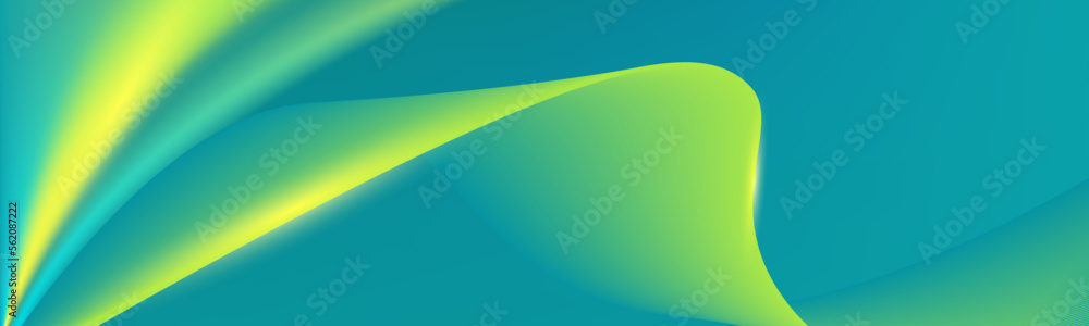 vector wave line banner modern abstract background