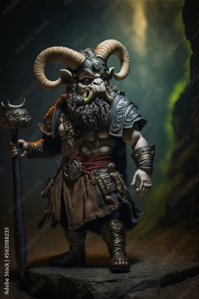 Ram Action Figure, Generative AI, Illustration Ram Action Figure, Generative AI, Illustration