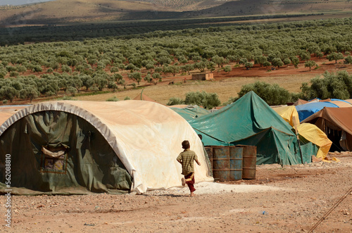 Obraz na płótnie Atmeh Refugee Camp, Idlib, Syria