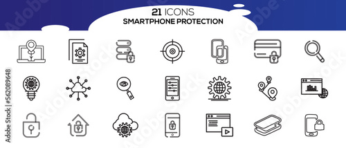 SMART PHONE ICON SET DESIGN