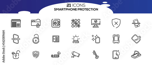 SMART PHONE ICON SET DESIGN