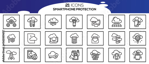 SMART PHONE ICON SET DESIGN