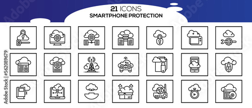 SMART PHONE ICON SET DESIGN