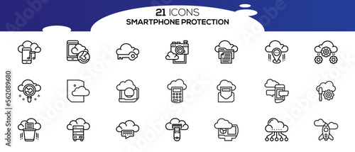 SMART PHONE ICON SET DESIGN