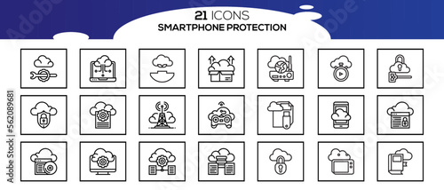 SMART PHONE ICON SET DESIGN