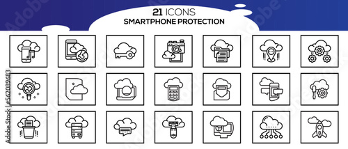 SMART PHONE ICON SET DESIGN