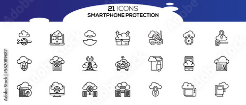 SMART PHONE ICON SET DESIGN