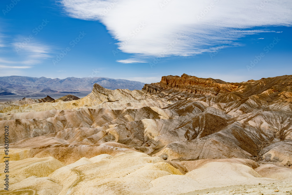 Stunning view of famous Zabriskie Point in Death Valley National Park, California, USA Stunning view of famous Zabriskie Point in Death Valley National Park, California, USA