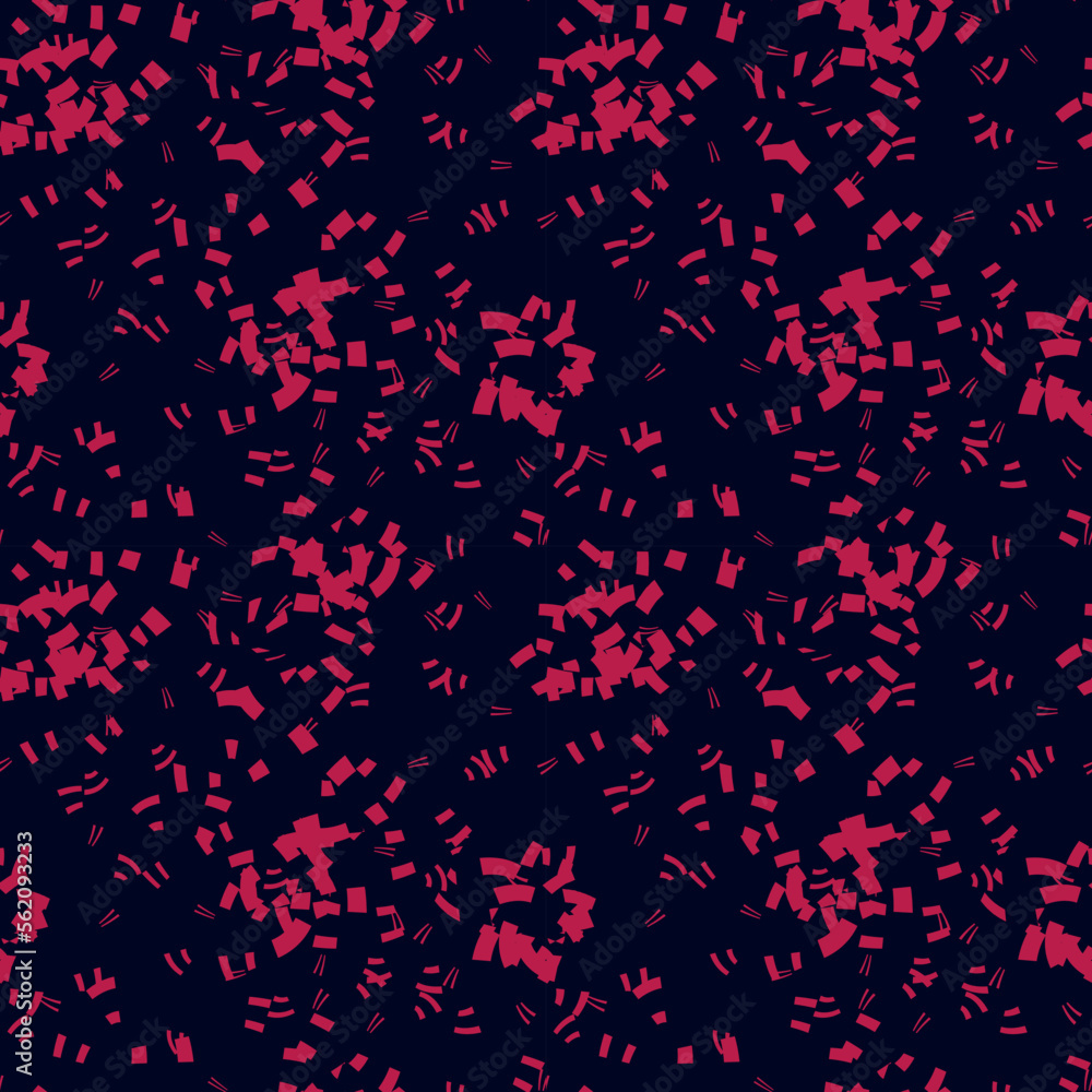 Seamless simple cute pattern of red and crimson color design elements on navy background.Endless ornament.Colourful backdrop for fabric,textile,linen.Vector Seamless simple cute pattern of red and crimson color design elements on navy background.Endless ornament.Colourful backdrop for fabric,textile,linen.Vector
