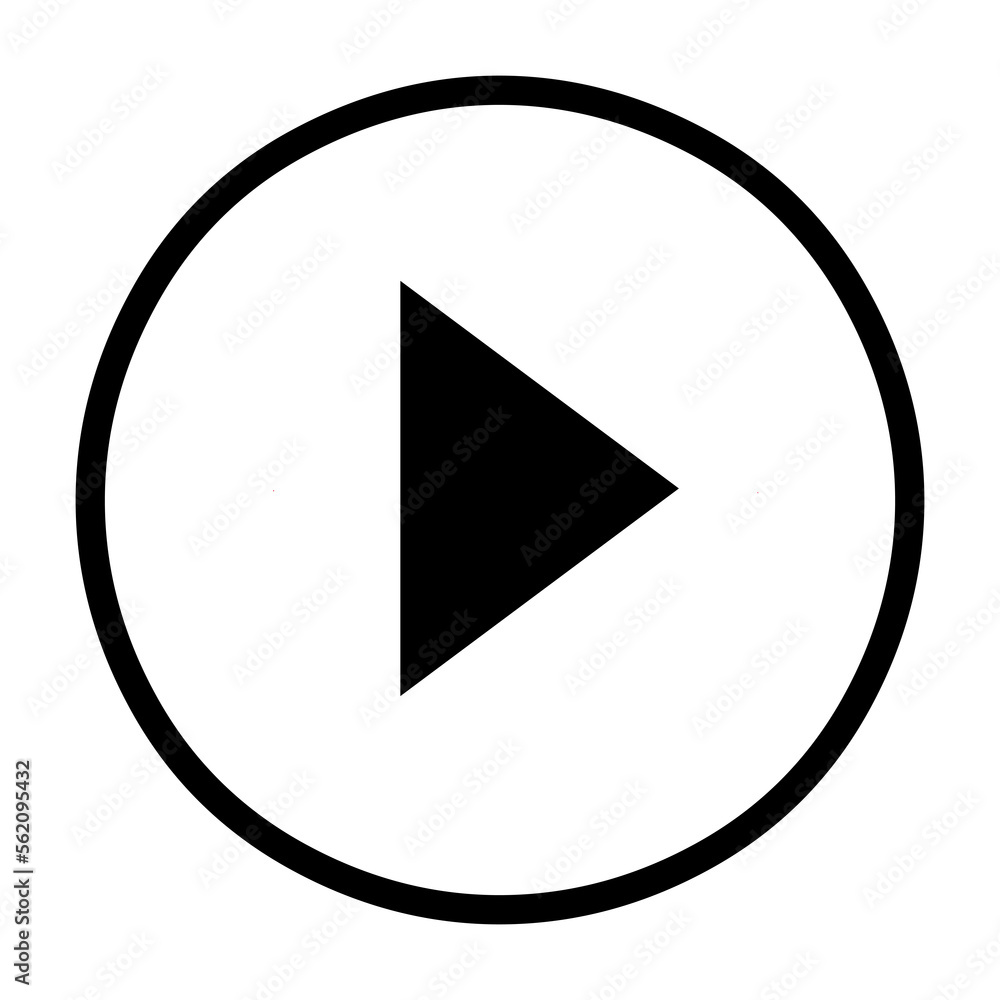 Multimedia Play button icon on Transparent Background Multimedia Play button icon on Transparent Background