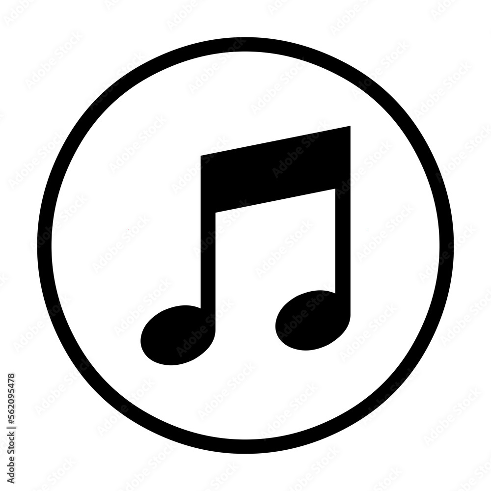 Music playlist icon on Transparent Background Music playlist icon on Transparent Background