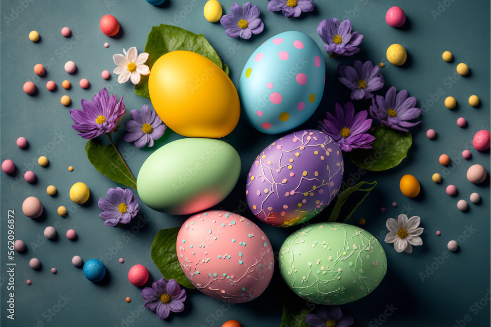 ovos de páscoa coloridos comemoração da páscoa com alegria 